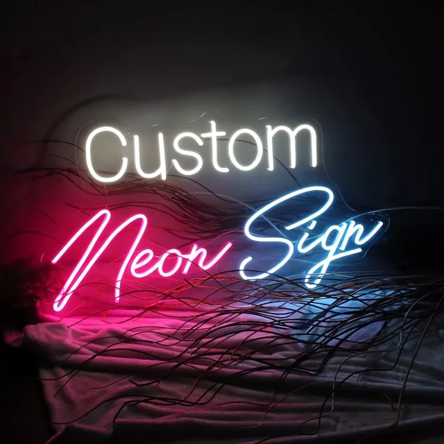 Custom Neon Signs Personalised LED Business Logo Shop Bar Cofe Name Design Room Wall Light Birthday Party Wedding Decoration
