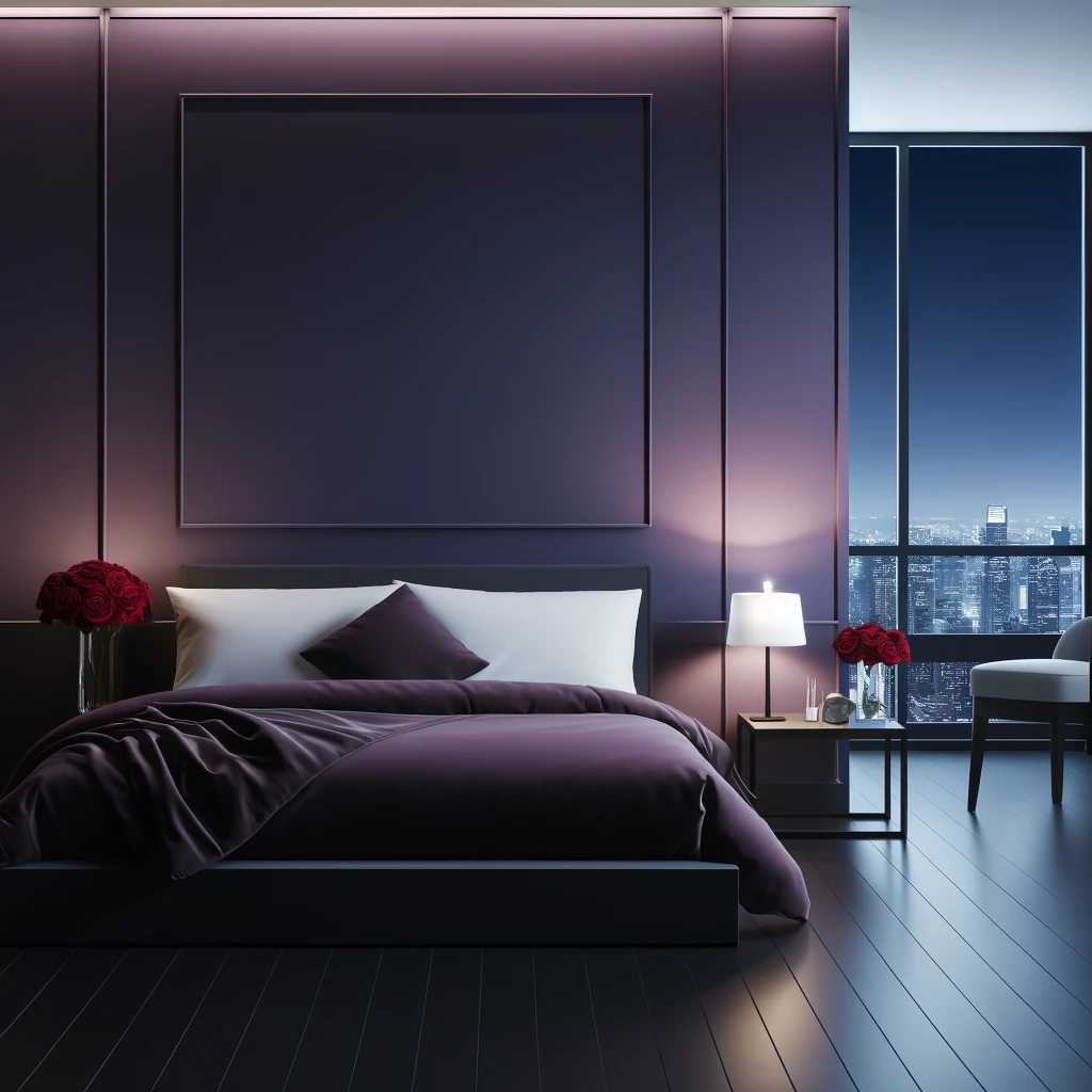 A modern bedroom